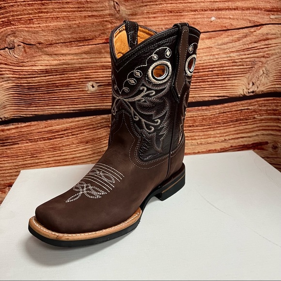 Womens Western Rodeo Cowgirl Leather Boots With FREE BELT Bota Cinto GRATUITO - Picture 6 of 6